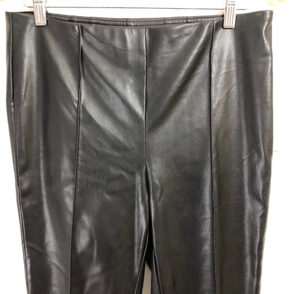 NWT Zac & Rachel Faux leather pleat leggings - Picture 4 of 11
